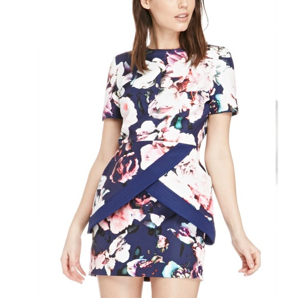 🎁 2/$20 Finders Keepers Floral Pursuit Sheath Dress, M - Picture 9 of 9